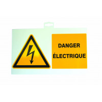 Waarschuwingsbord tegen electrisch gevaar